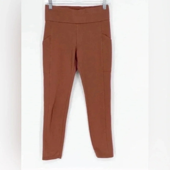 Lou & Grey Ponte Leggings burnt Sienna size small - Picture 2 of 4